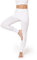 Bellivalini Damen Yogahose mit Rock Lang Trainingshose Bequeme Hose aus Viskose BLV50-275 (Weiß, M)