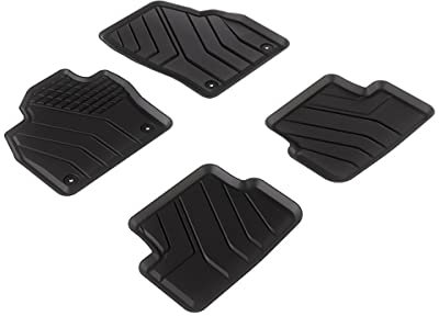 kfz-premiumteile24 Premium Gummimatten Kompatibel mit Polo (AW) T-Cross Fabia IV (PJ) A1 Sportback (GB) Ibiza (6F) Schalen Fußmatten Allwetter Automatten 100% Passgenau 3cm hoher Rand