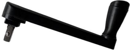 F Fityle Poignée de manivelle de Parapluie de Patio, Assemblage de pièces de Parapluie, Remplacement de Balcon, Cour, Bras de poignée de manivelle de Parasol, Noir