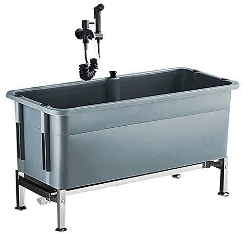 Évier de vadrouille, évier utilitaire de toilettes extérieures, cuve à linge, éviers résistants aux déversements, grande station de lavage autoportante