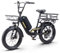 VOZCVOX E Bike Herren Damen Pedelec Elektrofahrrad mit 20 Zoll Fat Tire,Ebike 48V15Ah Akku bis 60KM,7 Gang,Vorderer und Hinterer Korb