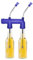 Double Beer Snorkel,Double Beer Snorkel Beer Dispenser,Beer Bong Drink Beer Funnel Snorkel for Beer Game College Parties Birthdays Christmas New Year Party (Blue)