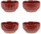 Table Passion - Coffret de 4 coupelles Jaspe Rouge 12 cm