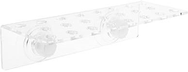 Kisangel 23 Aquarium Korallenhalter Zubehör für Fischaquarien Futterautomat für Garnelen Saugnäpfe Kies für das Aquarium Zubehör für Aquarien Halter aus korallenrotem Acryl