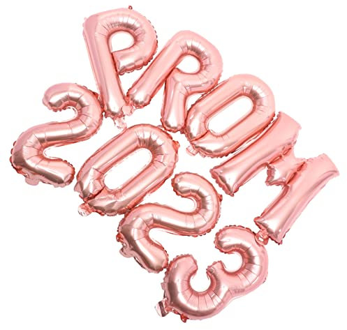 HAWILLOSCH 1 Set Party Balloons Home Decorations Graduation Foil Balloons Prom 2023 Party 2023 Balloons 2023 Gold Bloonies Silver Number Balloons Prom Decorations Rose Gold Aluminum Foil