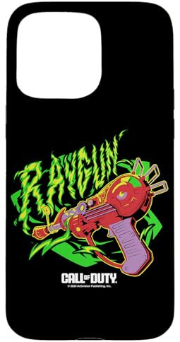 iPhone 15 Pro Max Call Of Duty RayGun Neon Green Fire Retro Logo Case