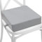 Kindersitzerhöhung Sitzerhöhung Stuhl Kind 32x32x8 cm - Sitzkissen Kinder Booster Seat Stuhlerhöhung Kissen für Kleinkind beim Esstisch Stuhlkissen und Babysitz Dunkelgrau