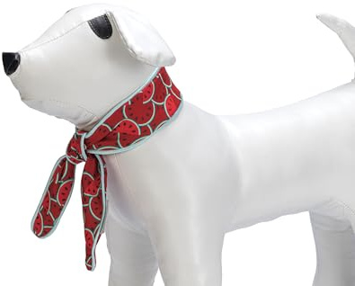 Beeztees Quick Cooler Meloenie, Hundehalsband, Rot, S
