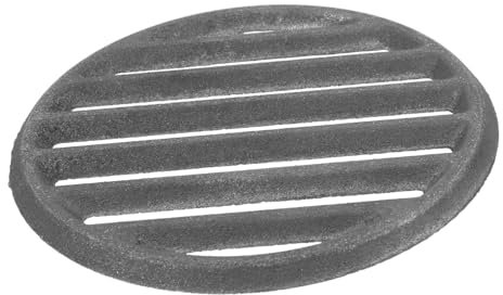 POPETPOP Griglia in ghisa: diametro 16 cm, rotonda, per barbecue rotondo, per barbecue a sfera, braciere, per barbecue rotondo e camino, accessori per barbecue da esterno