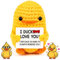 COLEESON Pocket Hug Positive Ente, Kreative Strickwolle Kartoffel Puppe, Ente Kuscheltier, Kuscheltier Klein, Mutmacher Geschenk, Geschenke für Frauen, Einschulung Geschenk
