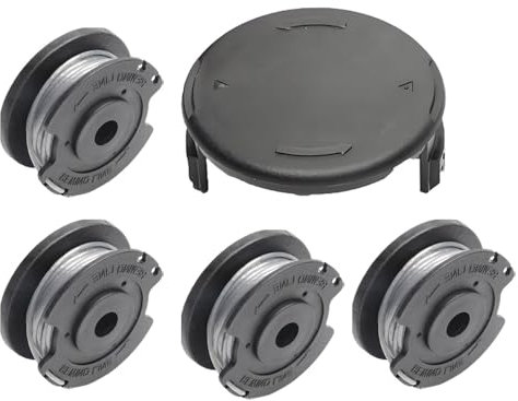 4 Rasentrimmer Fadenspule u Spulenkappe Kompatibel mit Bosch ART 23/26 SL,F016800385 Rasentrimmer Ersatzspulen