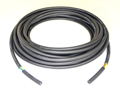 Flexible Rubber Power Cable, 3 Core, 1.0mm², H05RN-F 3G1.0, Indoor & Outdoor Use - Various Lengths (5m)