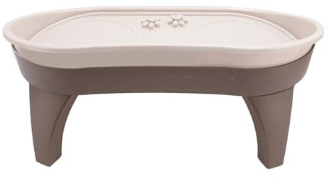 Zerodis Elevated Pet Feeding Tray Elevated Dog Food Bowls Stand,Elevated Pet Feeding Tray Raised Dog Bowl Stand Neck Spine for Medium Large Sized Pets Dog Supplies