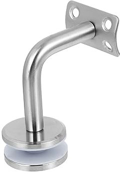 NUOBESTY 1 Pieza Abrazadera de Vidrio Inoxidable Barandillas y Pasamanos Soporte de Fijación de Panel de Vidrio Decoración y Seguridad Escaleras y Interiores Exteriores