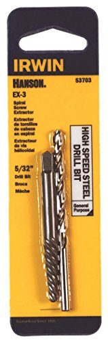 Irwin Hanson 53703 5/32 Spiral Screw Extractor & Drill Bit Set