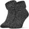 Piarini ABS Stoppersocken Wollsocken Wintersocken Norwegersocken Innenfrottee Damen Herren Jungen Mädchen grau anthrazit-meliert 39-42