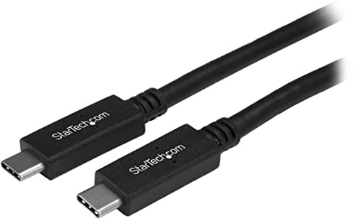StarTech.com USB 3.1 Type C Cable – 6 ft / 2m – with Power Delivery (USB PD) – Power Pass Through Charging – USB Charger (USB315CC2M)