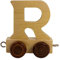 GICO Buchstabenzug aus Holz, Buchstaben Zug, Lok, Waggon, A-Z, Wunschname (R)