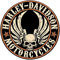 Retrolo-Sticker für Helm Harley Davidson Central Skull