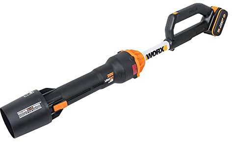 WORX Nitro WG543E - Soffiatore per foglie senza fili, 18 V (20 V max), leggero motore brushless da 20 V 2.0 LeafJet con batteria da 4,0 Ah e caricabatterie