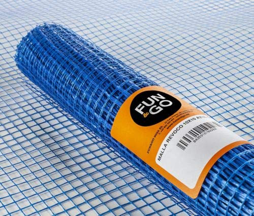 FUN&GO Malla revocos Azul mortero 1x10m