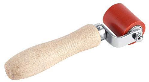 40mm High Temperature Resistant Silicon Gel Seam Hand Pressure Roller Weld Tool for Hot Air Heating (Red)