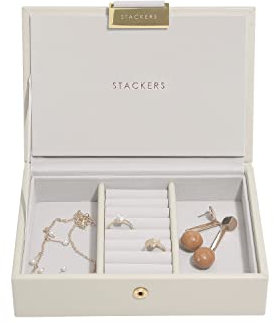Stackers Oatmeal Mini-Schmuckkästchen mit Deckel