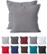 Hometex Premium Textiles 2-er Set Kissenhülle Baumwolle Renforcé | Doppelpack Kissenbezüge ca. 115 g/m² | Oeko-TEX®Standard 100 Kissen-Bezug mit Reißverschluss | 80x80 cm Grau