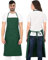 PALLTEX Borago Kochschürze Männer Kochschürze Damen Schürze Damen Schürze Herren für Kochen Basteln Malen Backen (Grün)