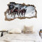Kuletkear Tiere 3D Wandtattoos Hund B 75 x H 45 cm selbstklebend Kinderzimmer Aufkleber Wandaufkleber Wandsticker für Wohnzimmer Schlafzimmer
