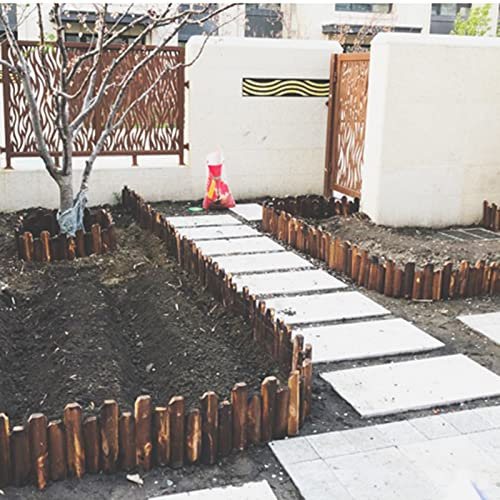 No-Dig Garden Yard Edging Fence, Pathways Lawn Landscape Edging Kit, 6/10/14/18/22/28/31.5 In Tall Flower Grass Bed Border, for Patio Playground ( Color : Length 120cm/47in , Size : Height 80cm )