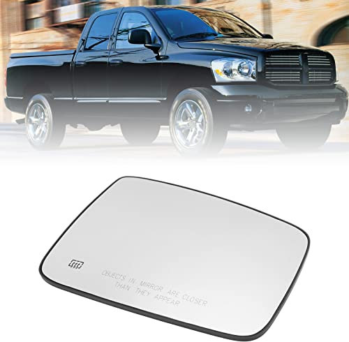 Auto Rückspiegel, Rückspiegelglas, Rückspiegel, linke/rechte Seitentür-Rückspiegelglas mit beheizbarem Ersatz für Dodge Ram 1500 2500(Right)