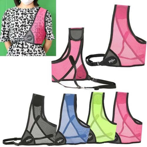 wolfman Bogenschießen Brustschutz Verstellbarer Jagdbrustschutz für Compoundbogen Recurvebogen Zubehör für die rechte Hand (XL, rosa)