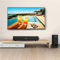 TEUOPIOE Small Sound Bar for TV with Bluetooth, RCA, USB, Opt, AUX Connection,20W Wired/Wireless Surround Sound System for TV Speakers/Home Theater, Gaming, Projectors