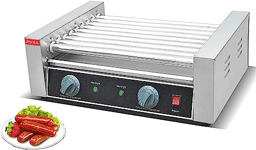 macchina per hot dog 9 Macchina Elettrica For Salsicce A Rullo For Hot Dog A Rullo Antiaderente, Controllo Della Temperatura 50-190 °, For La Produzione Di Salsicce For Hot Dog Bratwurst Adatta For Us