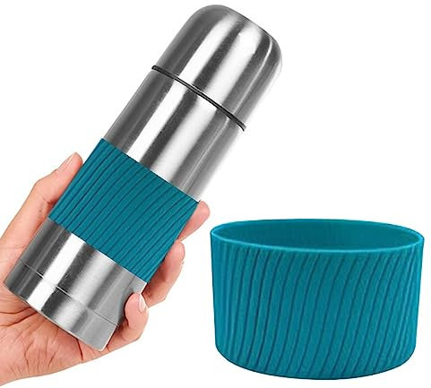 Reusable Cup , Reusable Coffee , Heat Resistant Cup Protector for Iced Hot Drinks, Silicone Sleeves for Cups