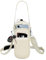 Bstge Water Bottle Holder with Strap, Water Bottle Carrier Bag with Phone Pocket, Shoulder Hand Strap Insulated Neoprene 32 oz Water Bottle Sleeve for Walking Hiking Camping Gym(white)