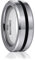 Soul-Cats Hochwertiger Ring aus Wolframcarbid für Herren und Damen Bicolor Verlobungsring Freundschaftsring Partnerring einer Geschenkbox, Farbe: silber-schwarz, Ringgröße: 67
