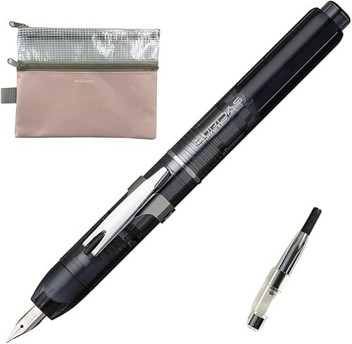 Platinum Curidas PKN7000 Full Nib Pen with Converter Set (#7 Graphite Smoke, M (Medium))