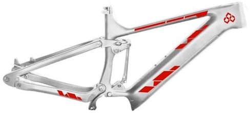 Generisch Generico Set mit 10 Aufklebern für Fahrradrahmen, MTB, universal, Rahmen, Code 2190 (032 rot)