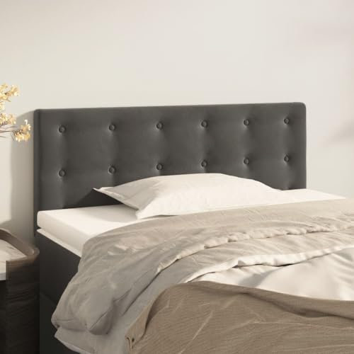 FUDUGEHMIOFWFJJ bettkissen rückenlehne,bettkopfteil,Bett abstandshalter Wand,Kopfteil Dunkelgrau 80x5x78/88 cm Samtbett kopfteil husse,Bett kopfteil bezug,kopfteil Bett 160,