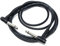 2m 6.35mm 1/4 TS Mono Jack to Jack Plug Lead for Guitar, Amplifiers, Music Instruments, Speakers, Microphone Cable Dual Right Angle, Black 6.5ft