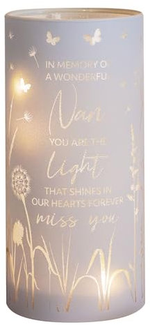 Widdop Thoughts of You LED Memorial Tube Light - Nan - Commemorative Light Present Memory Sentimental Message