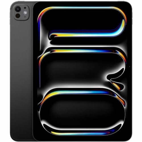 Apple 11 iPad Pro (M4): Ultra Retina XDR Display, 256 GB, 12 MP Querformat Frontkamera/12 MP Rückkamera, LiDAR Scanner, WLAN 6E und 5G Mobilfunk mit eSIM, Face ID, Standardglas – Space Schwarz
