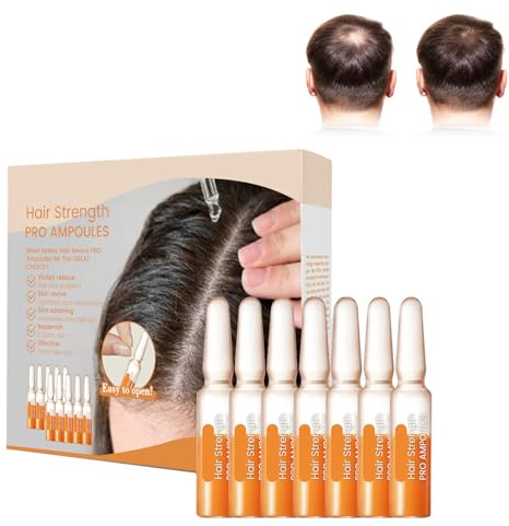 Tkekruh 7pc Ampollas Fortalecedoras Para El Cabello 2ml, Suero Para El Crecimiento Del Cabello, Promueve El Crecimiento Del Pelo, Hair Serum Para Un Cabello Más Grueso, Largo, Voluminoso Y Saludable