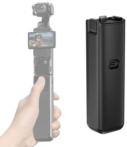 22.5W Fast Charging 4000mAh Power Bank Charging Stick Compatible with DJI Osmo Pocket3 Plug and Play Handheld Extension Battery Grip Portable Expansion Powerbank Stick Accessories