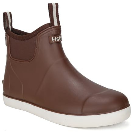 Yenxapei Gummistiefel Herren, Anti-Rutsch und Wasserdicht Kurz Halbhoch Stiefeletten Chelsea-Stiefel，Bequem Atmungsaktiv Mode Regenschuhe Arbeitsstiefel