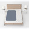 RIQINXIN Almohadillas absorbentes lavables para la incontinencia, impermeable, antideslizante, para adultos, para incontinencia, para camas reutilizables, 152 x 89 cm, color gris, 1 unidad