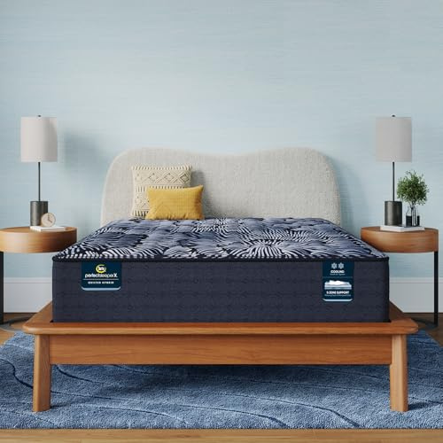 Serta Perfect Sleeper X - Knox 13.5 Firm King Quilted Hybrid Mattress - 5 Support Zones and Cooling Tech for a Restorative Sleep - 100 Night Trial, CertiPUR-US Certified