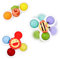Dyaucwpo 3 Piezas Juguetes de Baño para Bebé 1 Año - Spinner Giratorio con Ventosa, Sonajero y Juegos Sensoriales para Trona